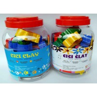 加拿大不干循環使用、軟硬可變特性彩泥（橡皮泥）